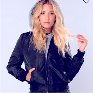 Fashion Nova Tamara hooded bomber jacket